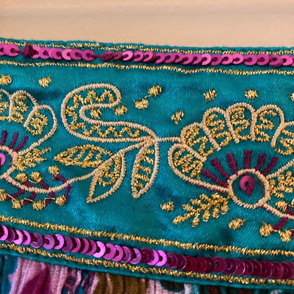 NWT DKNY Jeans boho inspired mini skirt size 7 - Picture 2 of 7